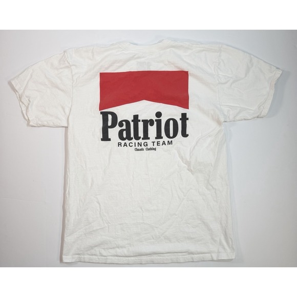Chaads Other - Patriot Racing Team Pocket T Shirt Large White Graphic Tee
